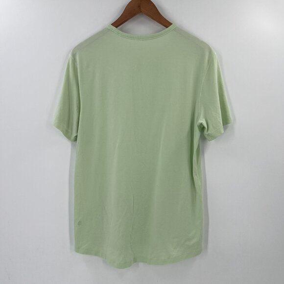 Lululemon Women L Light Green T-Shirt Short Sleeve Soft Knit - Picture 2 of 7